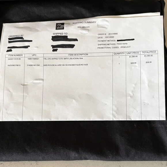 Saint Laurent Classic Black Leather Tote and Wallet - Picture 2 of 16